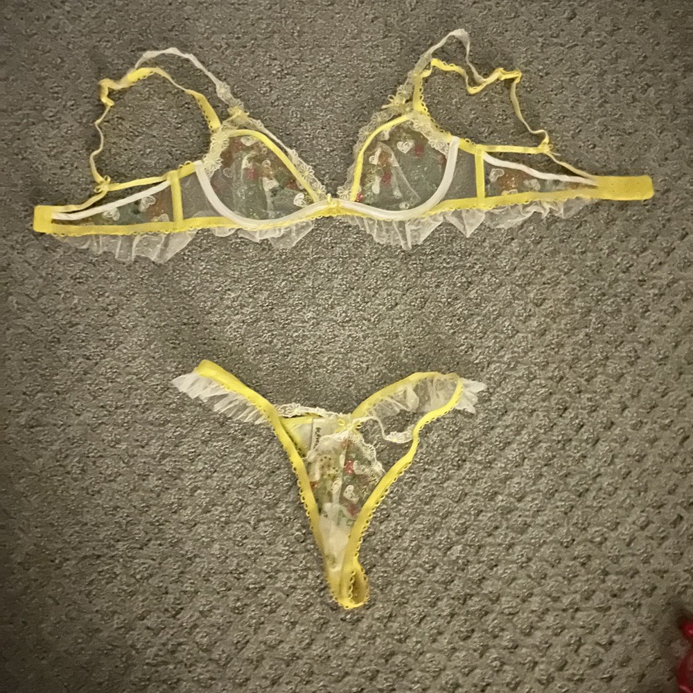 For Love and Lemons Summer Lovin Lace Lingerie Set - Picture 2 of 7